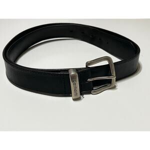 Carhart Men’s Black Minimalist Rugged Leather Belt -Size 42-EUC